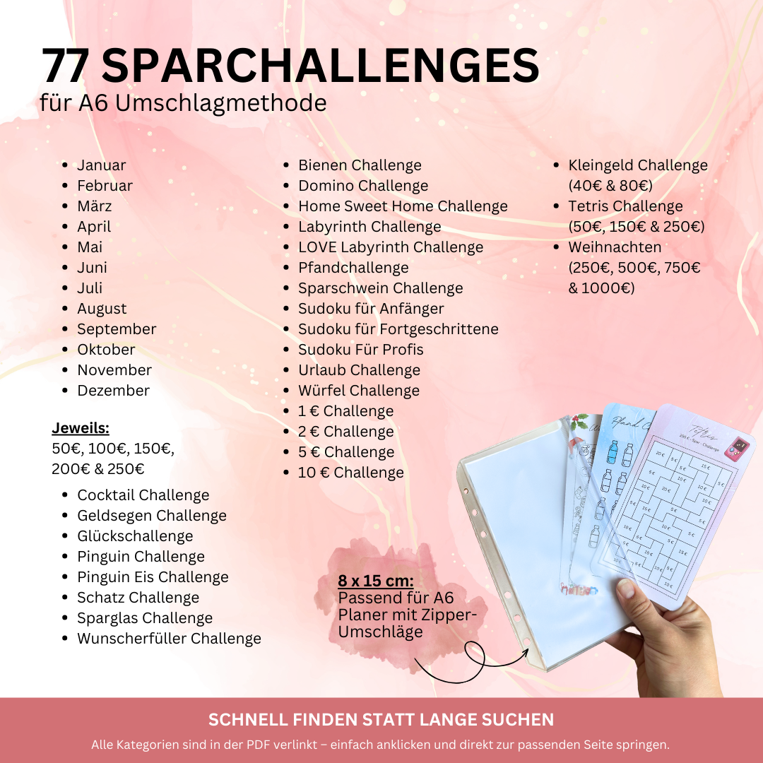 Spar Challenges Set - 77 Vorlagen