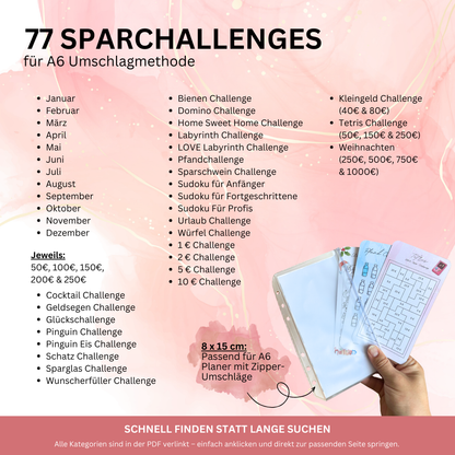 Spar Challenges Set - 77 Vorlagen